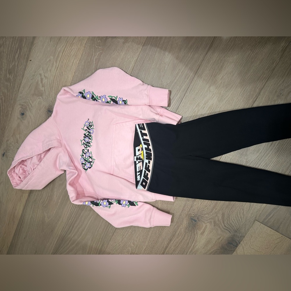 OFF-WHITE leggings and hoodie